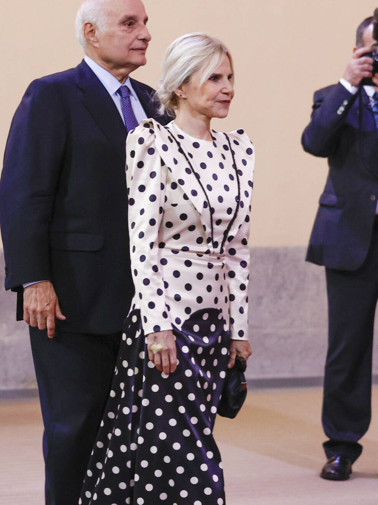Eugenia Martínez de Irujo recicló un vestido de la marca de Inés Domecq.  (Gtres)