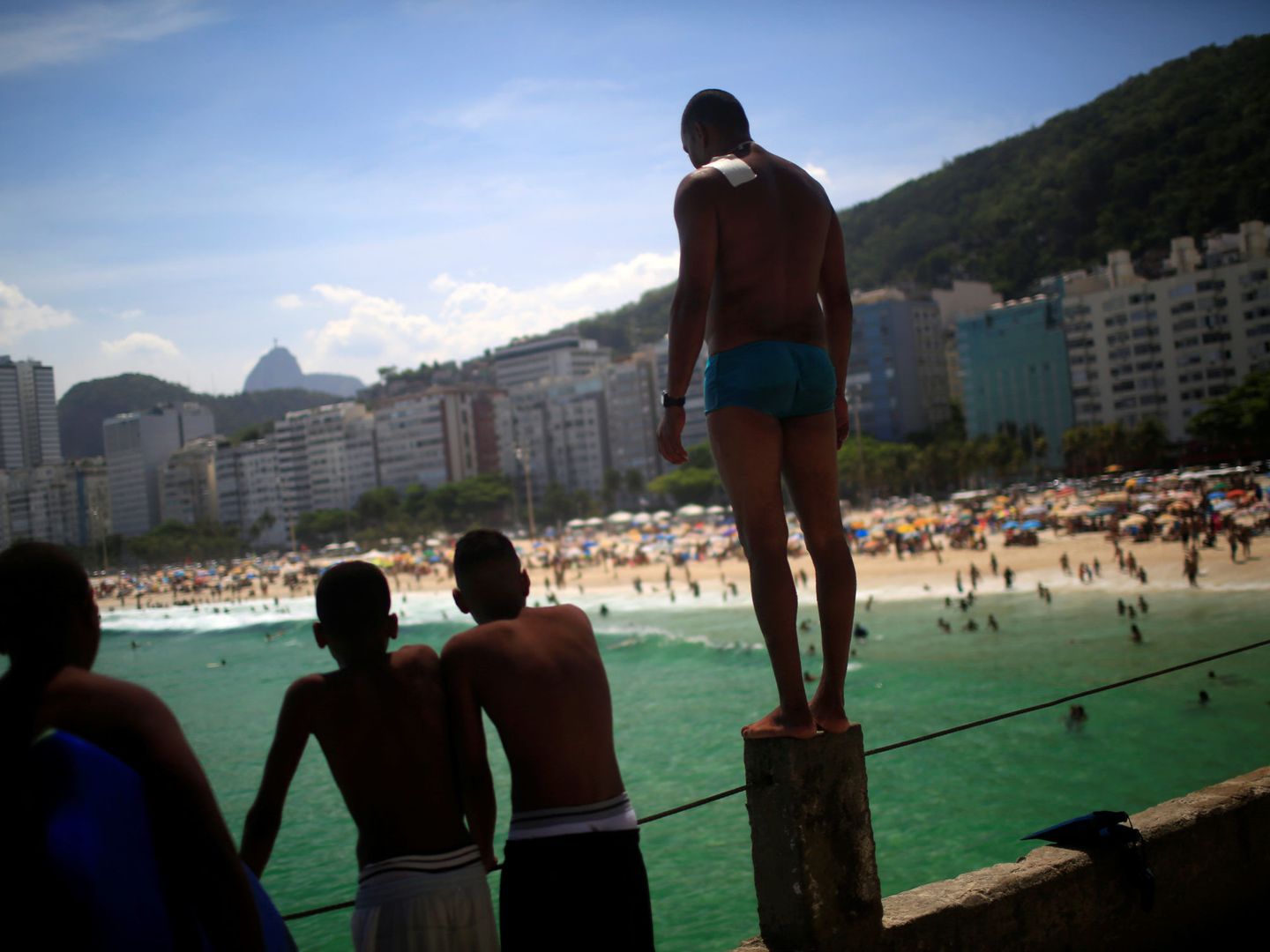 La playa de Leme, en Río de Janeiro. (Reuters)