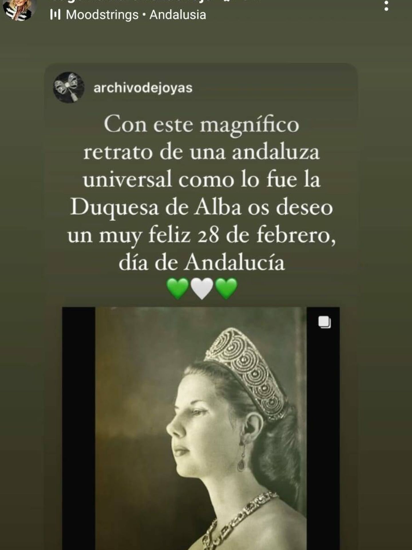 El recuerdo de la duquesa de Montoro a su madre. (Instagram/@eugeniamartinezdeirujo)