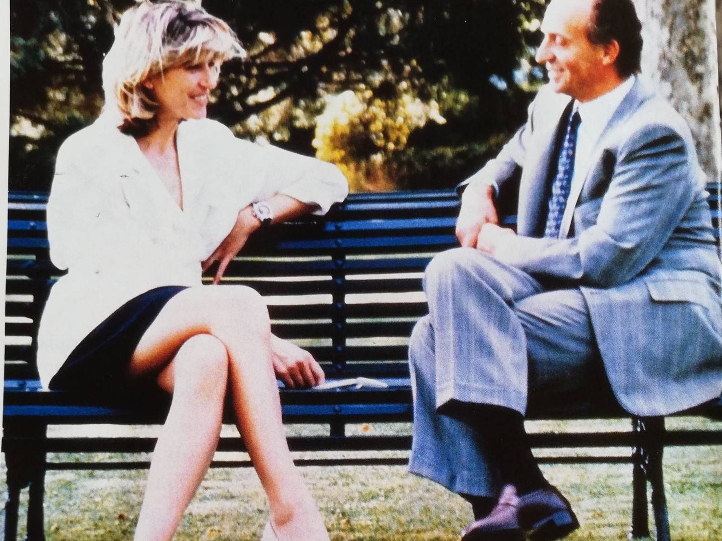 El rey Juan Carlos, junto a Selina Scott en una imagen de archivo. (Paloma Barrientos)