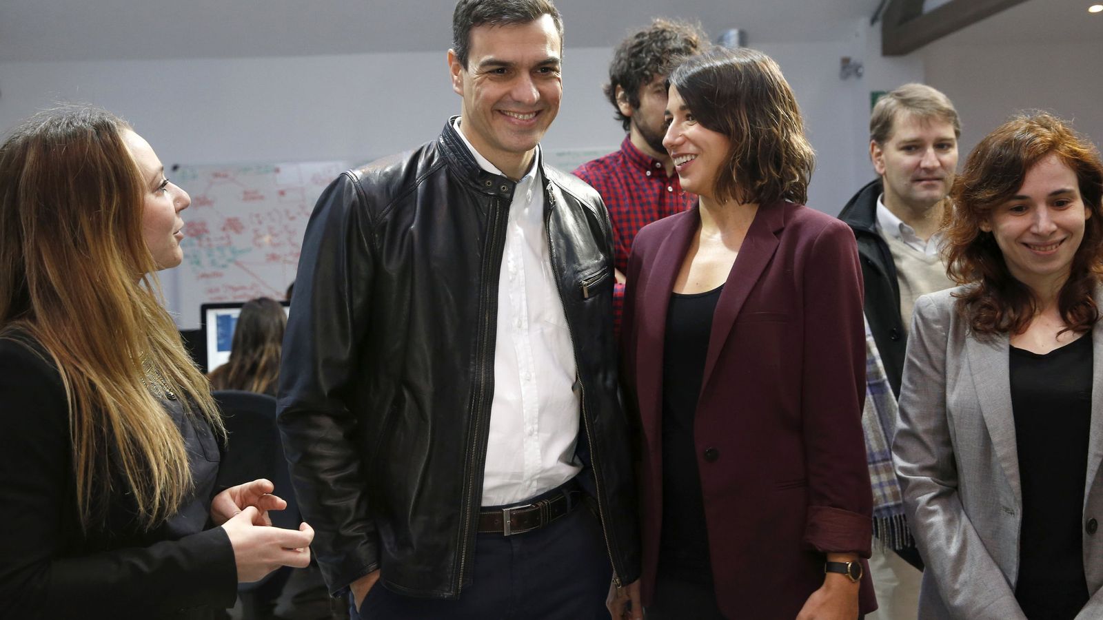 Foto: Pedro Sánchez, este 8 de febrero, durante su reunión con la Asociación Española de StartUps. (EFE)