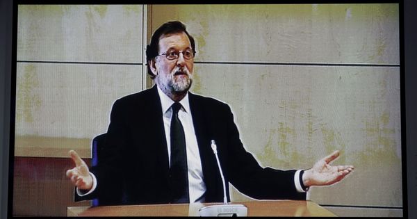 Foto: Mariano Rajoy, el día en que declaró en la Audiencia Nacional. (EFE)
