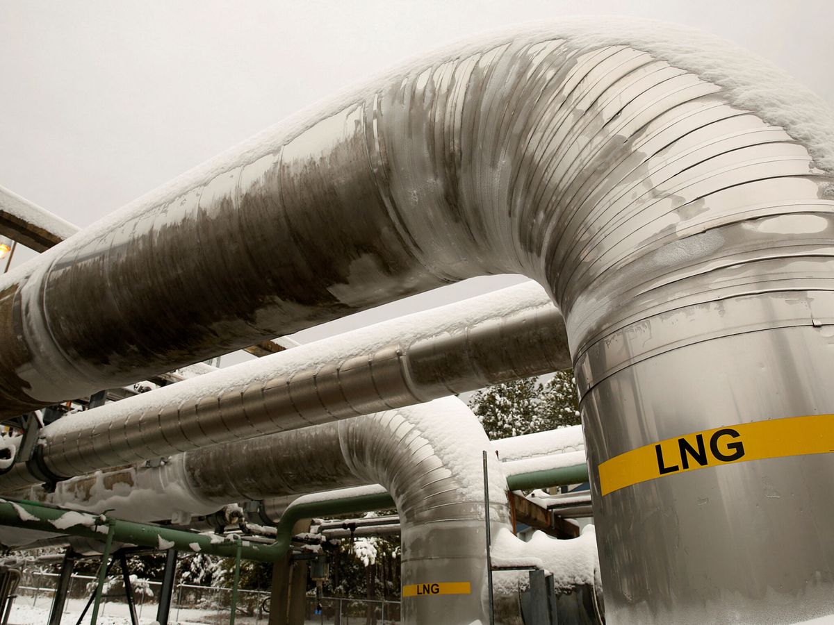 Foto: Tubería de Gas Natural Licuado (GNL). (Reuters/Gary Cameron)