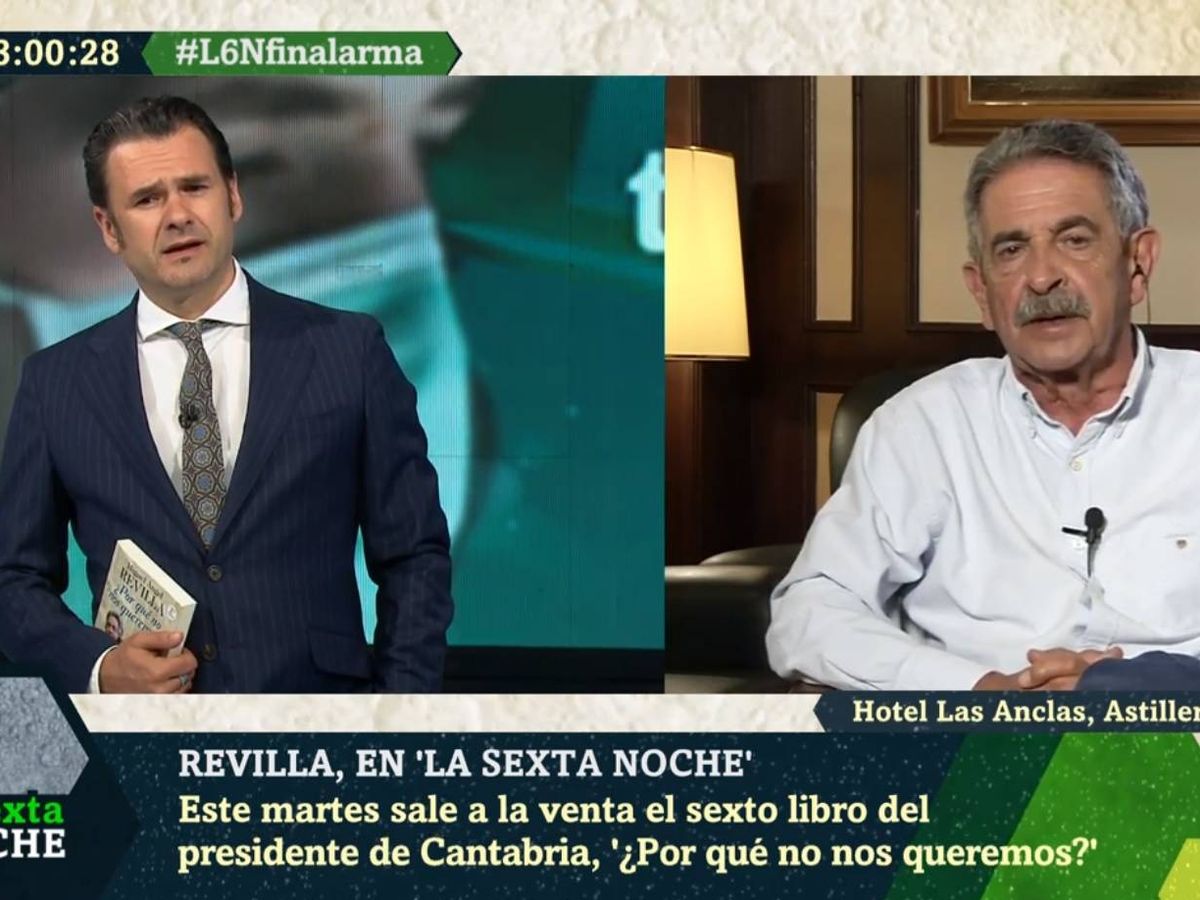 Foto: Iñaki López y Miguel Ángel Revilla, en 'La Sexta noche'. (Atresmedia).