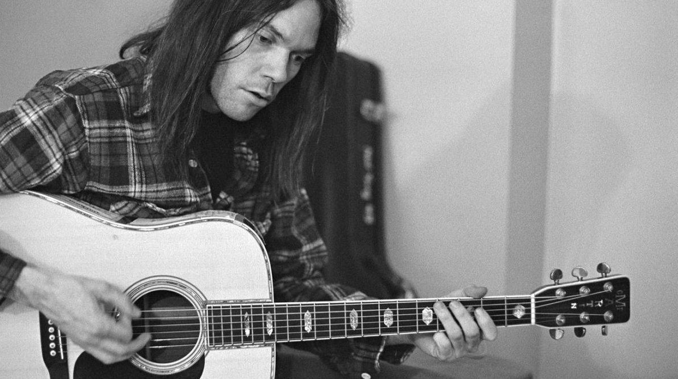Neil Young en los setenta 