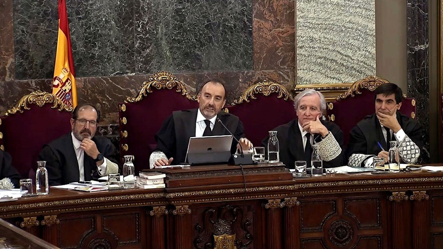 El juez Marchena, durante el juicio. (EFE)