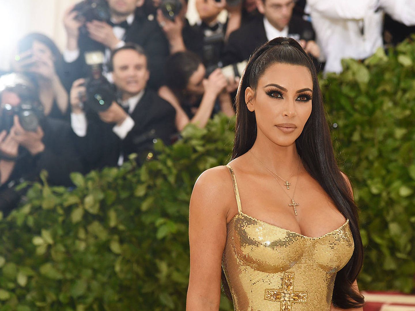 El contouring se hizo popular gracias a Kim Kardashian (Getty Images).
