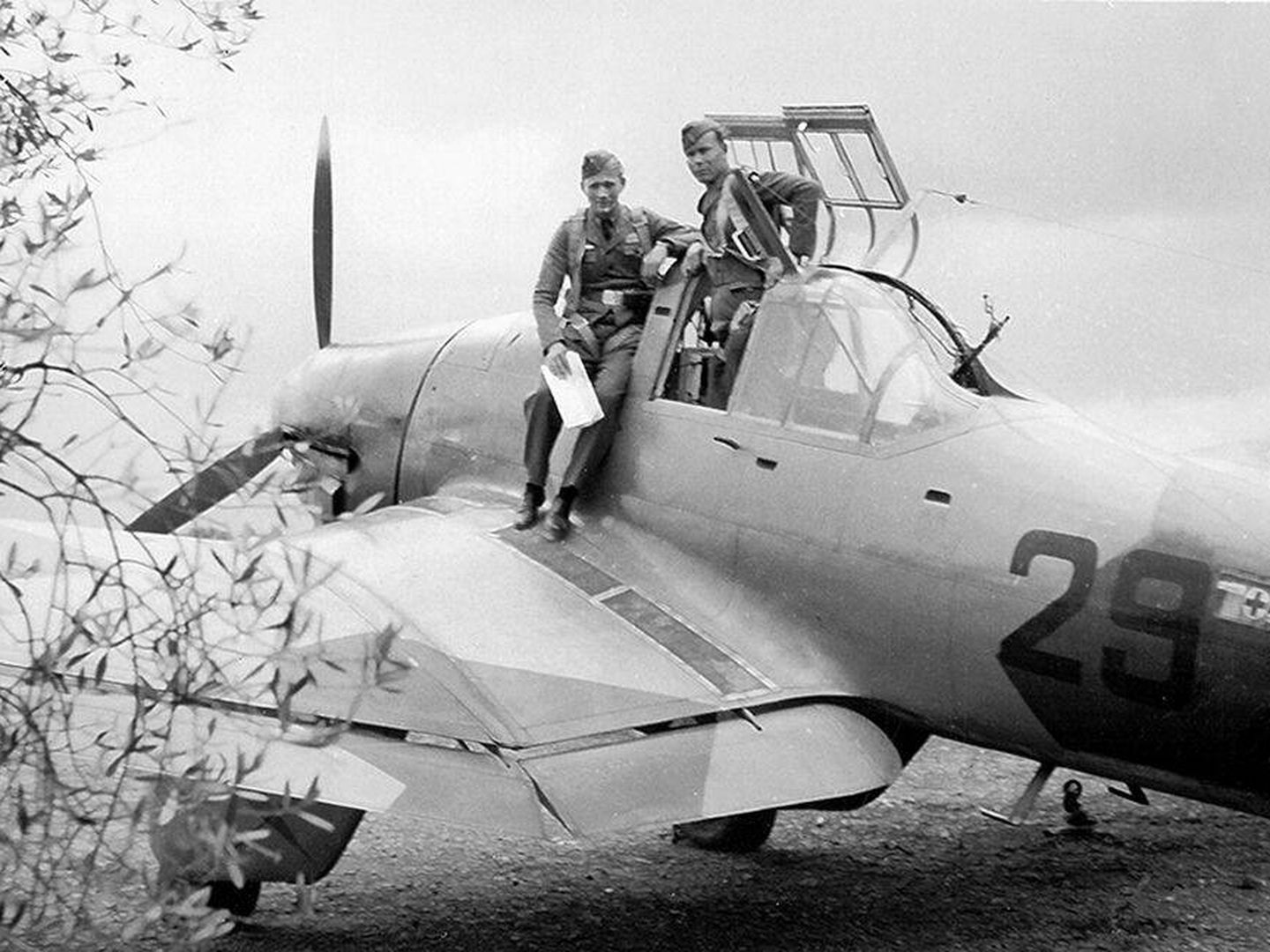 Uno de los tres Junkers 87-A ‘Stuka’ utilizados en el experimento.