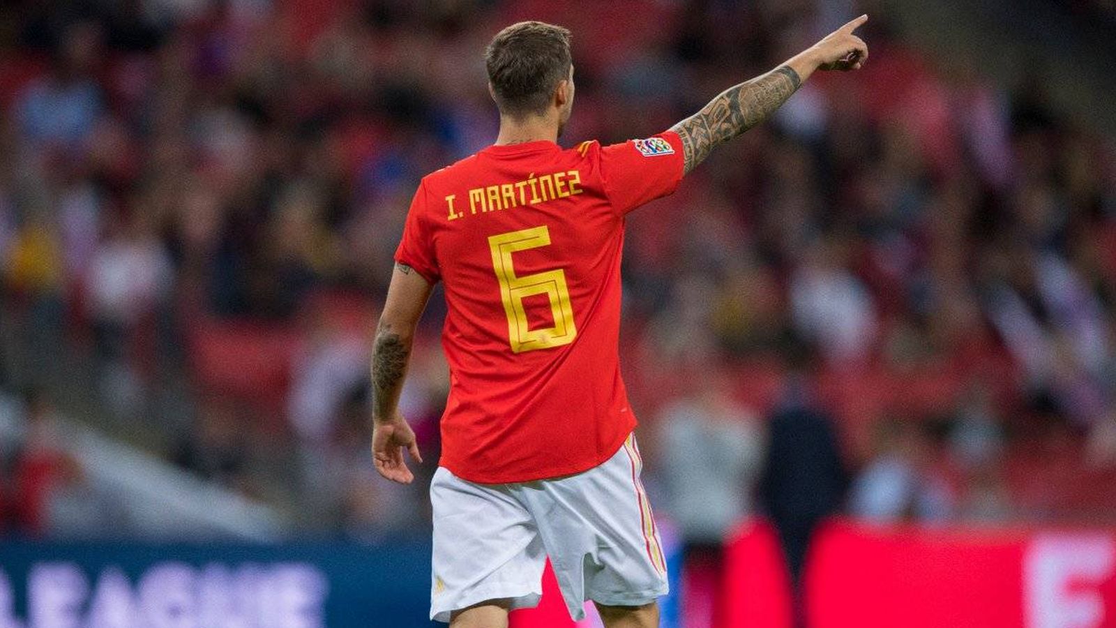Foto: Iñigo Martínez jugó unos minutos con España en Wembley. (Reuters)