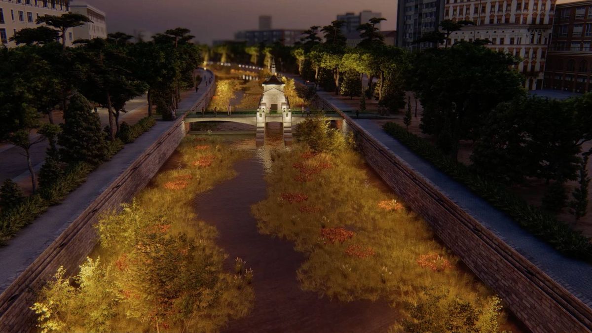 El Ayuntamiento iluminará un tramo del Manzanares: 61 focos para potenciar el patrimonio verde de Madrid