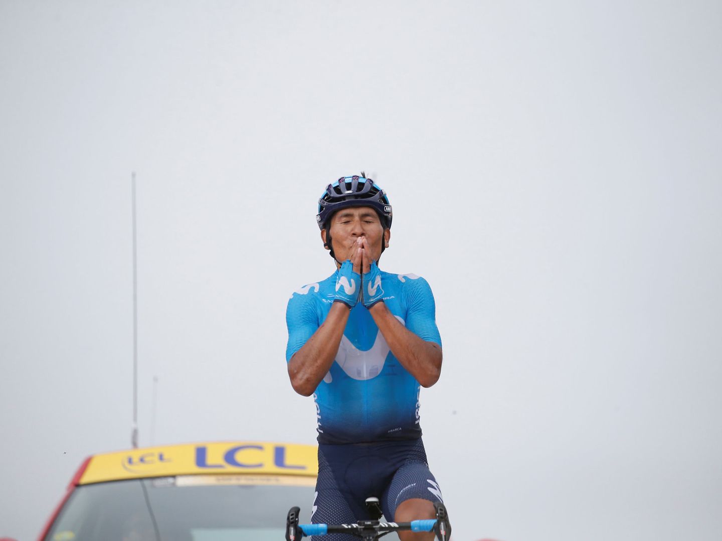 Nairo Quintana logró la victoria en el Portet y se acercó a los puestos de podio. (Reurers)
