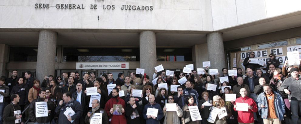 Foto: Guerra de cifras en el seguimiento de la huelga de jueces