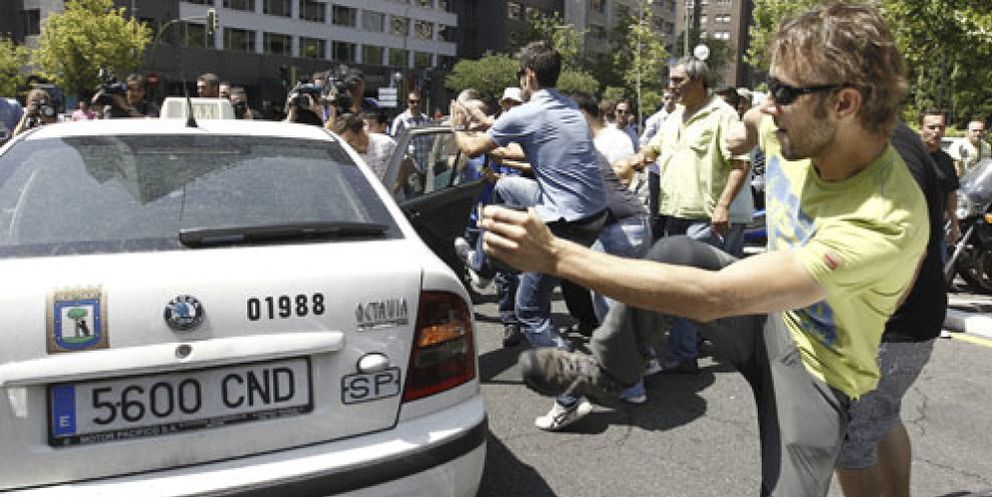 Foto: En libertad con cargos los cinco detenidos en la marcha de los taxistas en Madrid