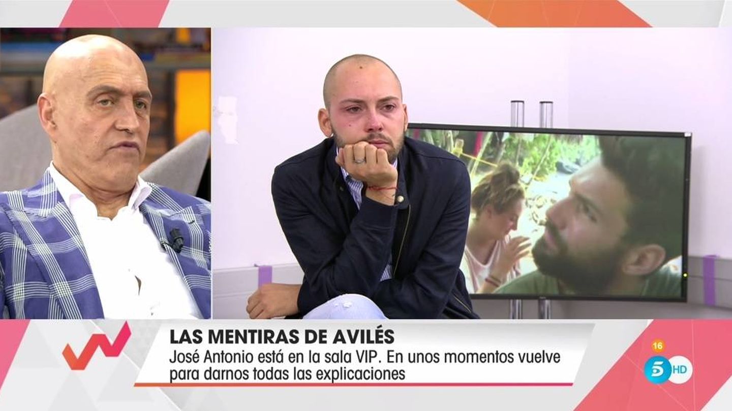 Kiko Matamoros y Avilés, en 'Viva la vida'. (Telecinco).