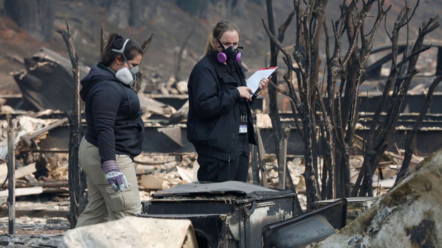 La ciudad de Paradise, California, arrasada por el fuego. (Reuters/T. Sylvester)