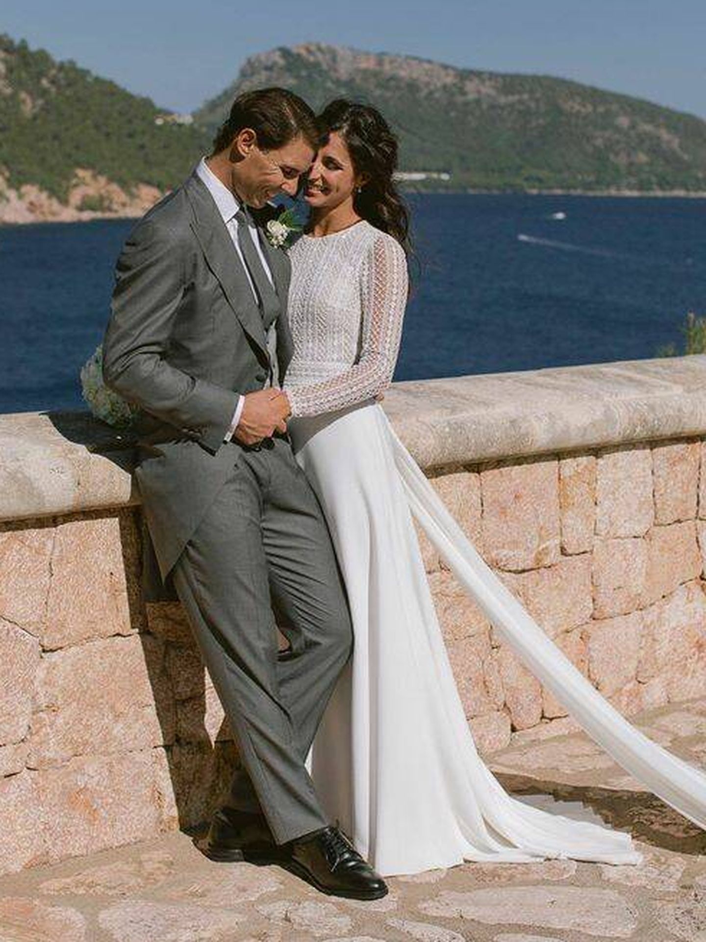  Rafa Nadal y Xisca Perelló, en una imagen de su boda en octubre de 2019. (Fundación Rafa Nadal)