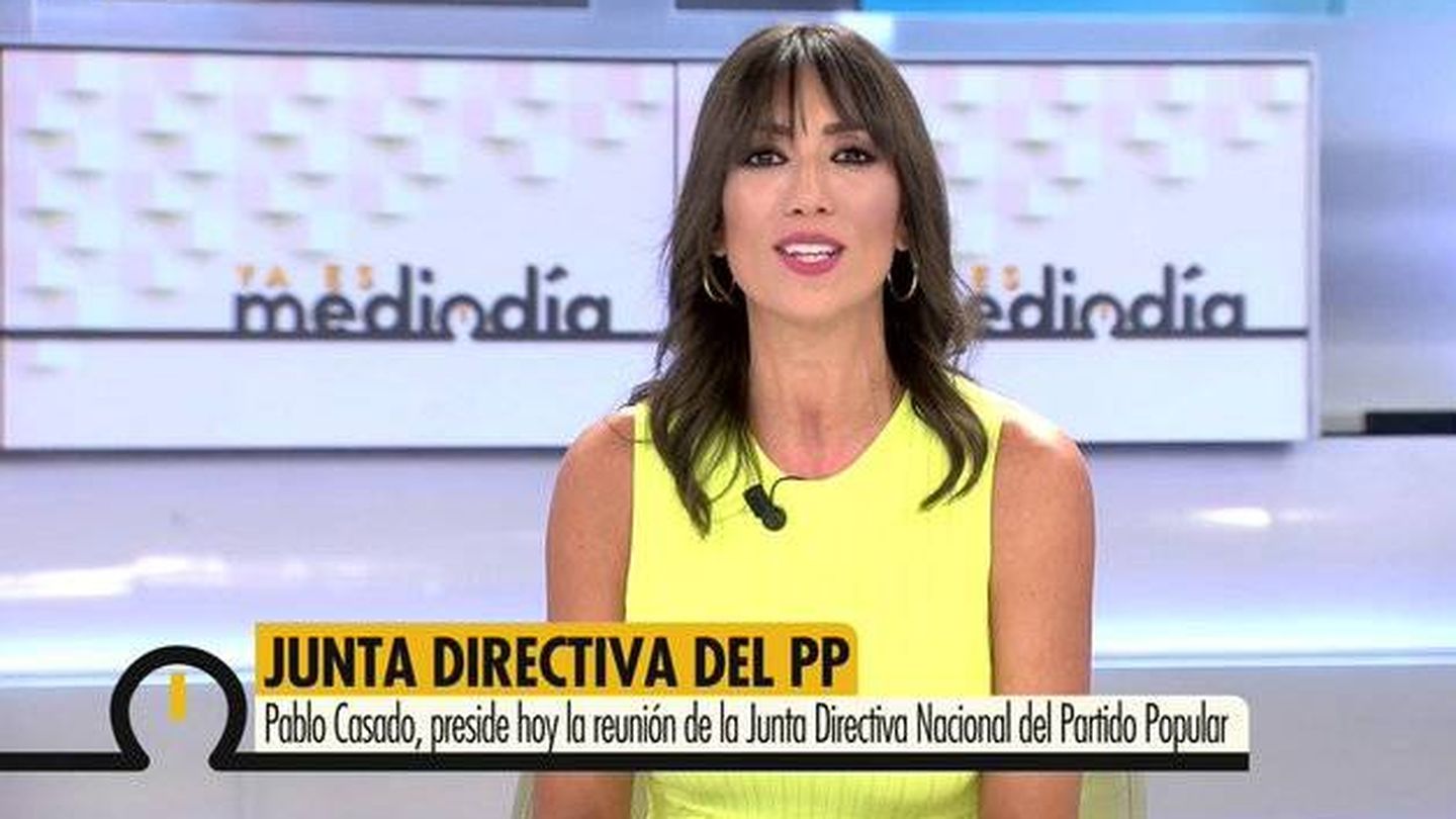 Patricia Pardo, en 'Ya es mediodía'. (Telecinco)