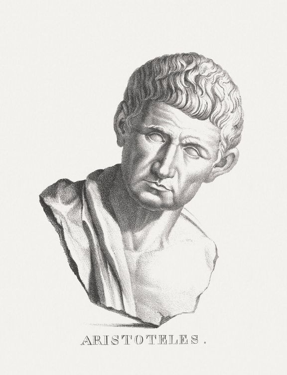 Litografía de Aristóteles. (iStock)