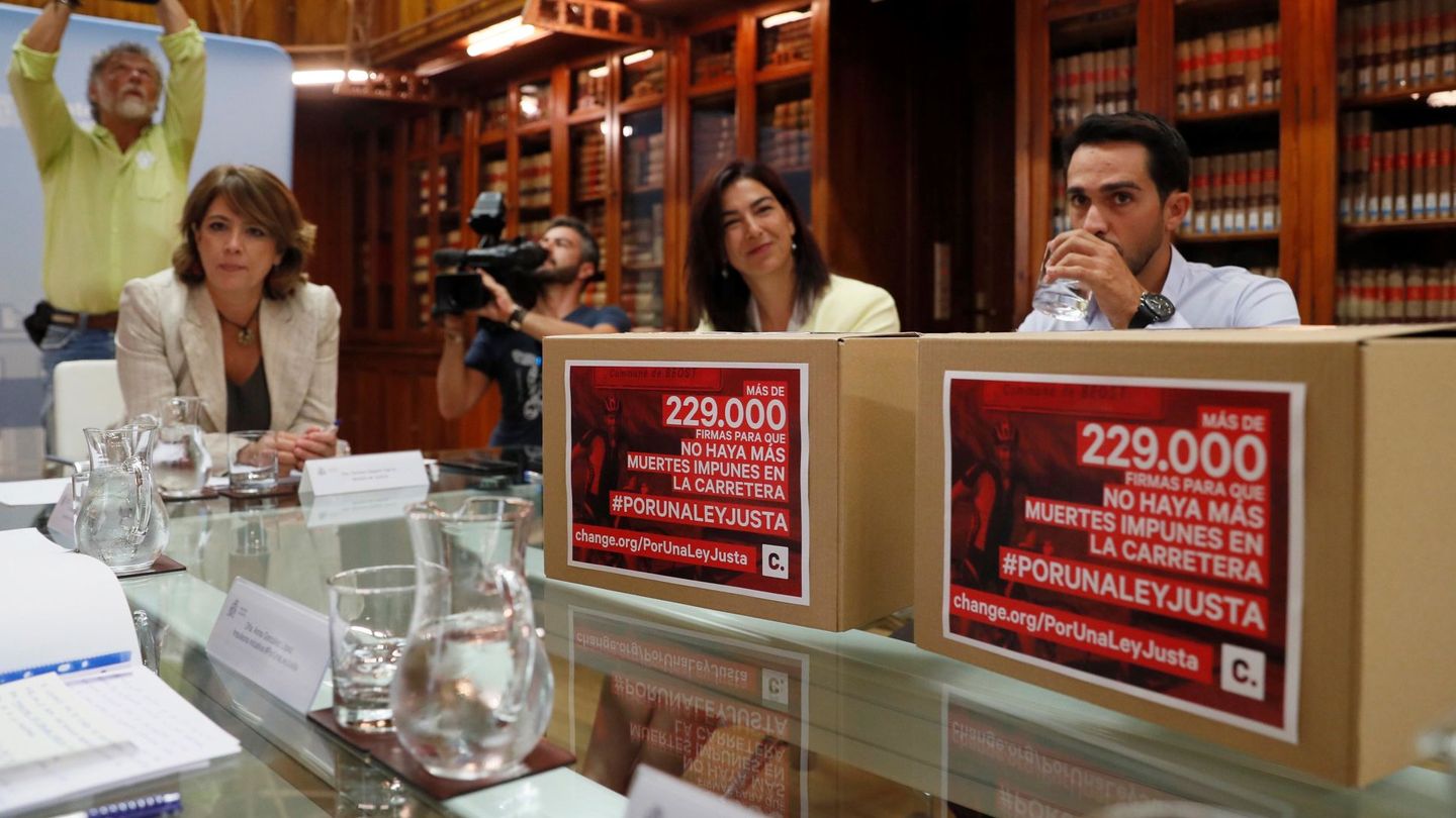 Contador, Rienda (CSD) y la Ministra de Justicia #PorUnaLeyJusta.
