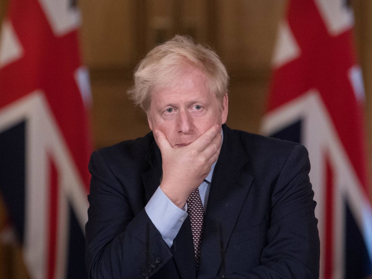Foto:  Boris Johnson, pensativo. (Getty)