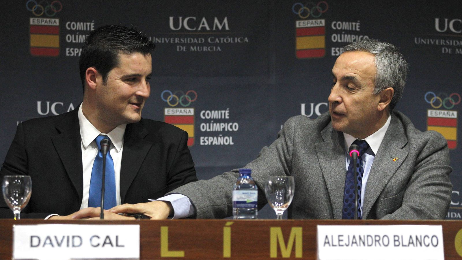 Foto: David Cal, junto al presidente del Comité Olímpico Español, Alejandro Blanco.
