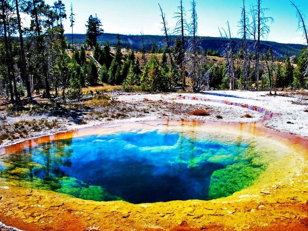 Foto: Gran Fuente Prismática en el Parque Nacional de Yellowstone.