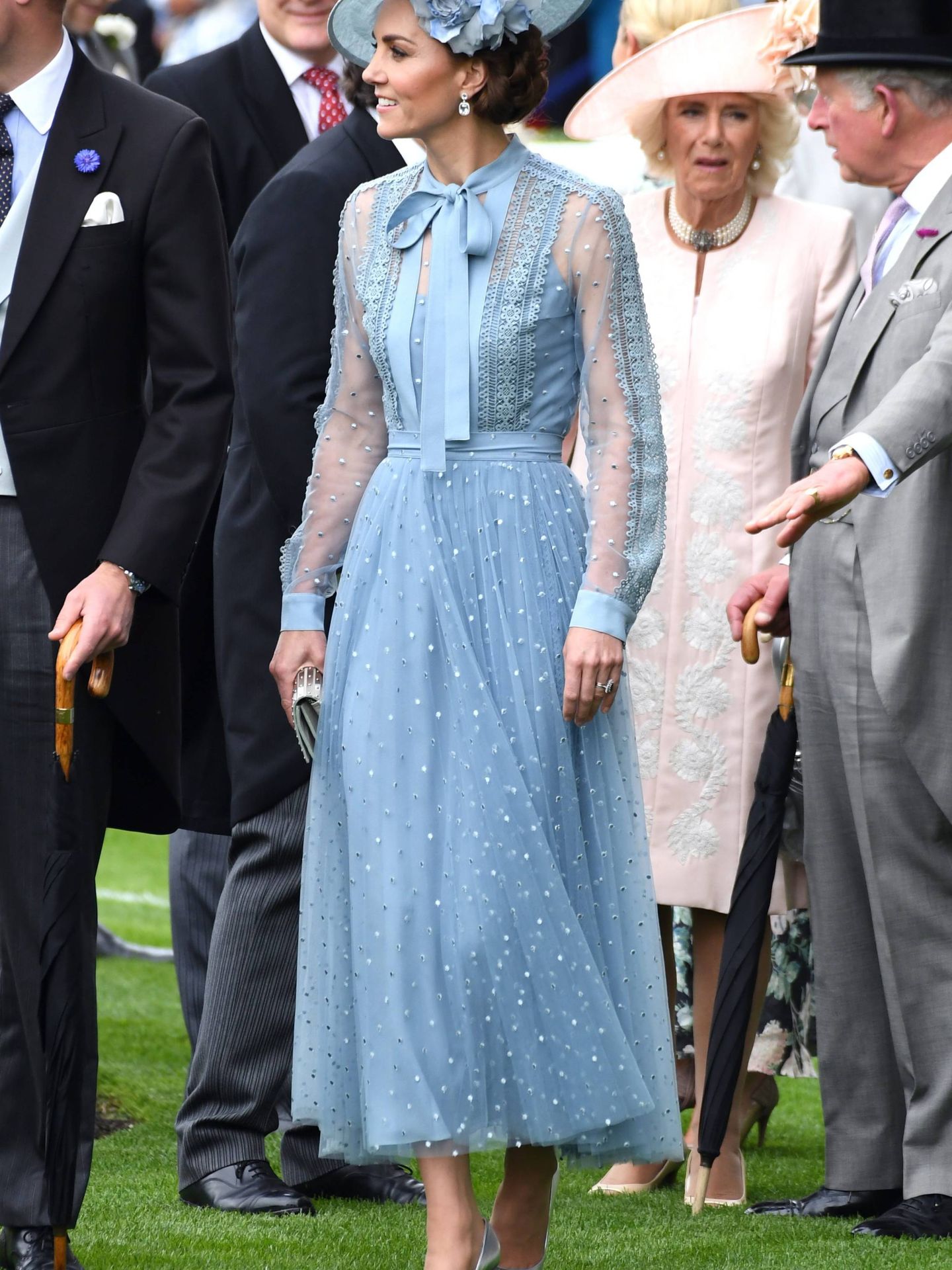 Kate Middleton, con su diseño de Elie Saab en Ascot. (Cordon Press)