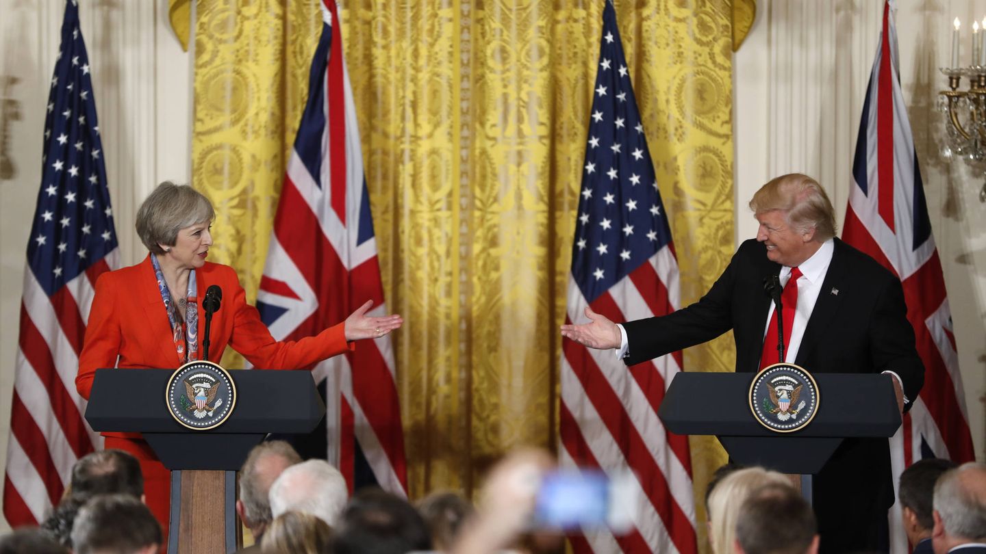 Theresa May y Donald Trump. (Gtresonline)