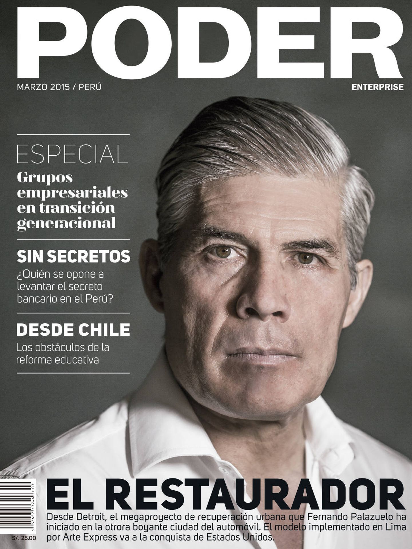 Fernando Palazuelo, en la portada de la revista 'Poder'.