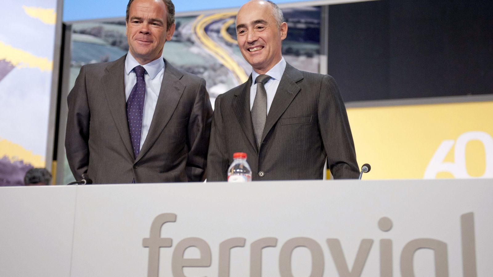 Foto: Iñigo Meirás, consejero delegado de Ferrovial, y Rafael del Pino, presidente. (EFE)
