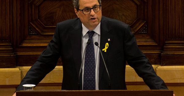 Foto:  El candidato de JxCat a ser investido presidente de la Generalitat, Quim Torra. (EFE)