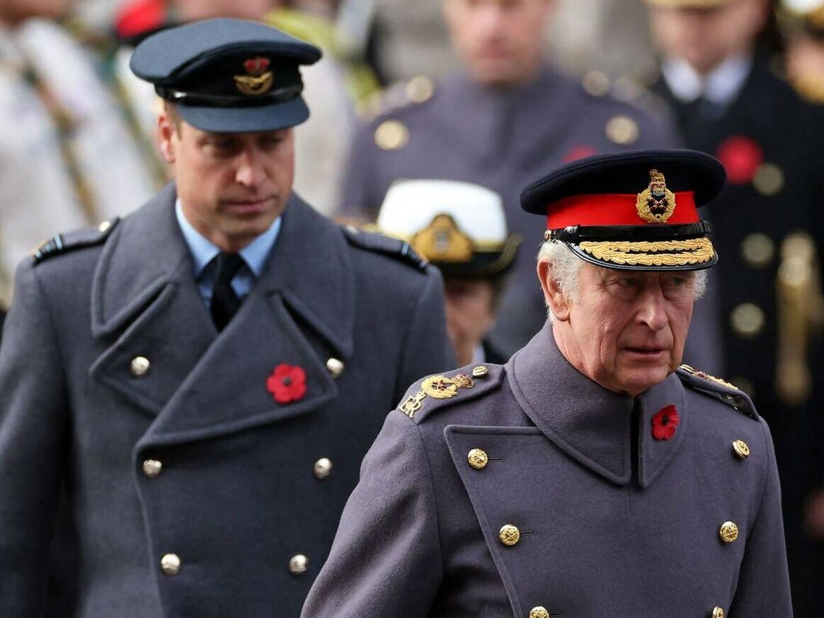 Foto: El príncipe Guillermo y el rey Carlos III, en una imagen de archivo. (Reuters)