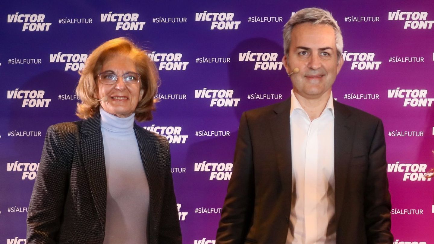  Maria Teresa Andreu, junto a Vïctor Font, en la campaña blaugrana.