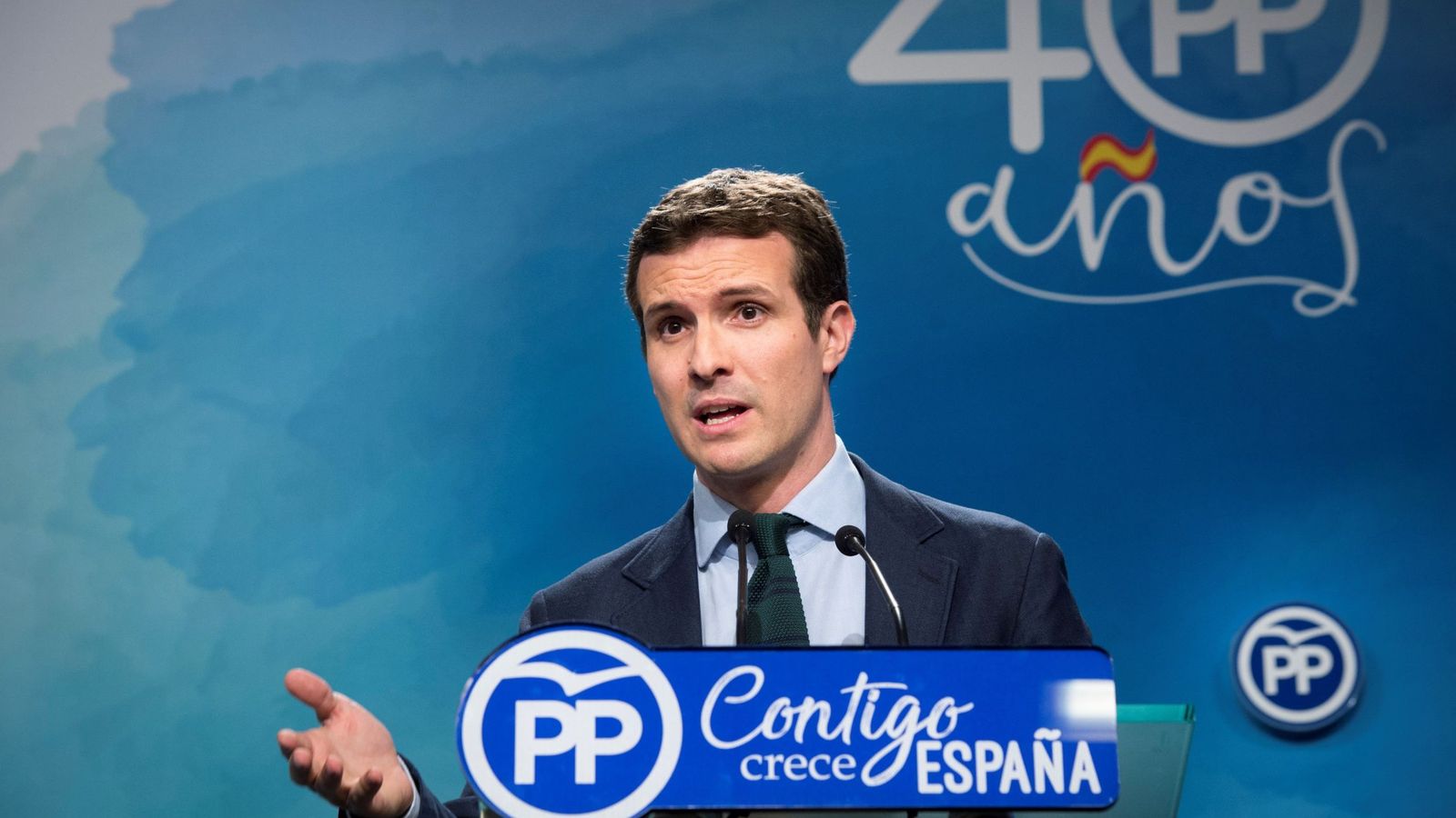 Foto: El vicesecretario de Comunicación del Partido Popular, Pablo Casado. (EFE) 