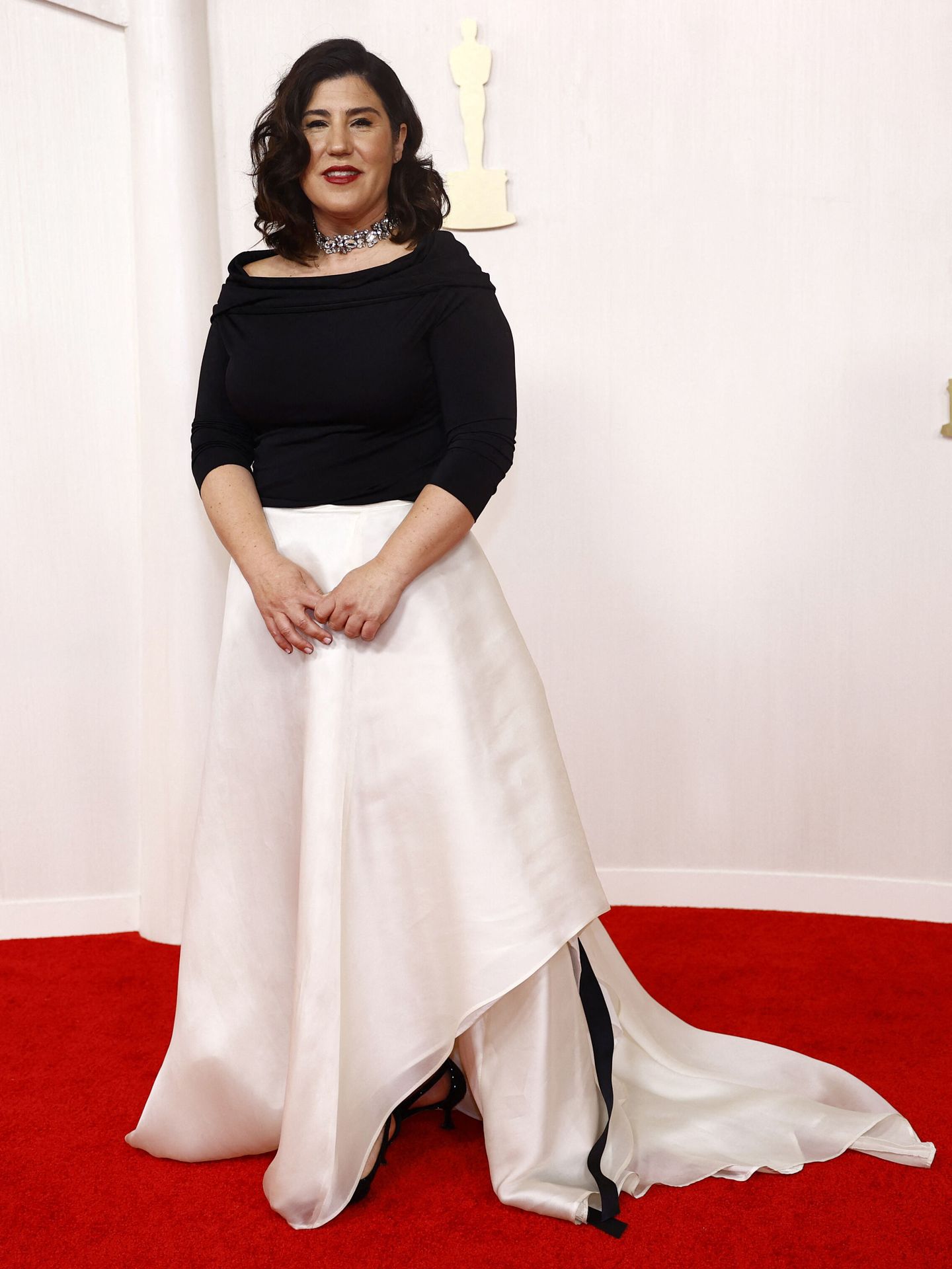 Sandra Tapia poses on the red carpet during the Oscars arrivals at the 96th Academy Awards in Hollywood, Los Angeles, California, U.S., March 10, 2024. REUTERS Sarah Meyssonnier