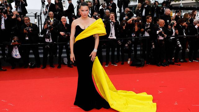 Adriana Lima, en la alfombra roja del Festival de Cannes. (Getty Images)