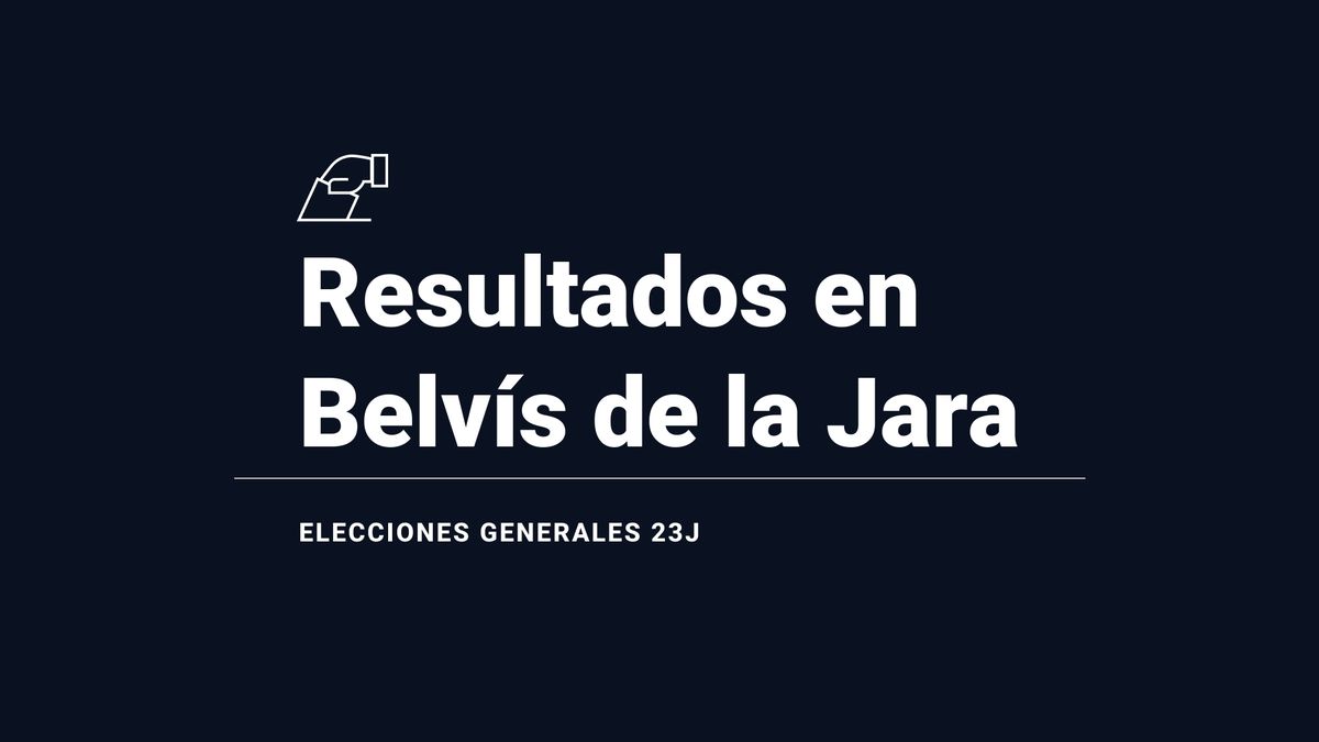Belvís de la Jara: ganador y resultados en las elecciones generales del 23 de julio 2023, última hora en directo