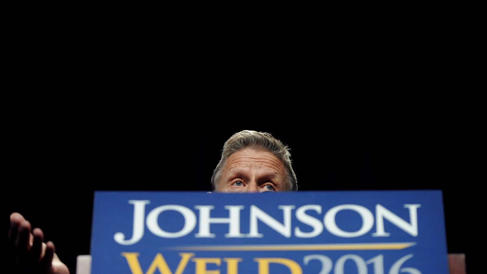 Foto: El candidato del Partido Libertario Gary Johnson durante un mitin de campaña en Nueva York (Reuters).