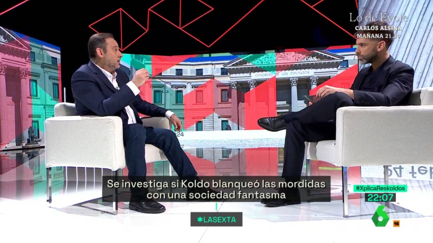 José Yélamo entrevista a José Luis Ábalos en 'La Sexta Xplica'. (Atresmedia)