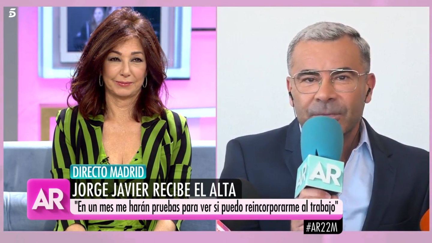Jorge Javier Vázquez en conexión con 'El programa de Ana Rosa'. (Mediaset España)
