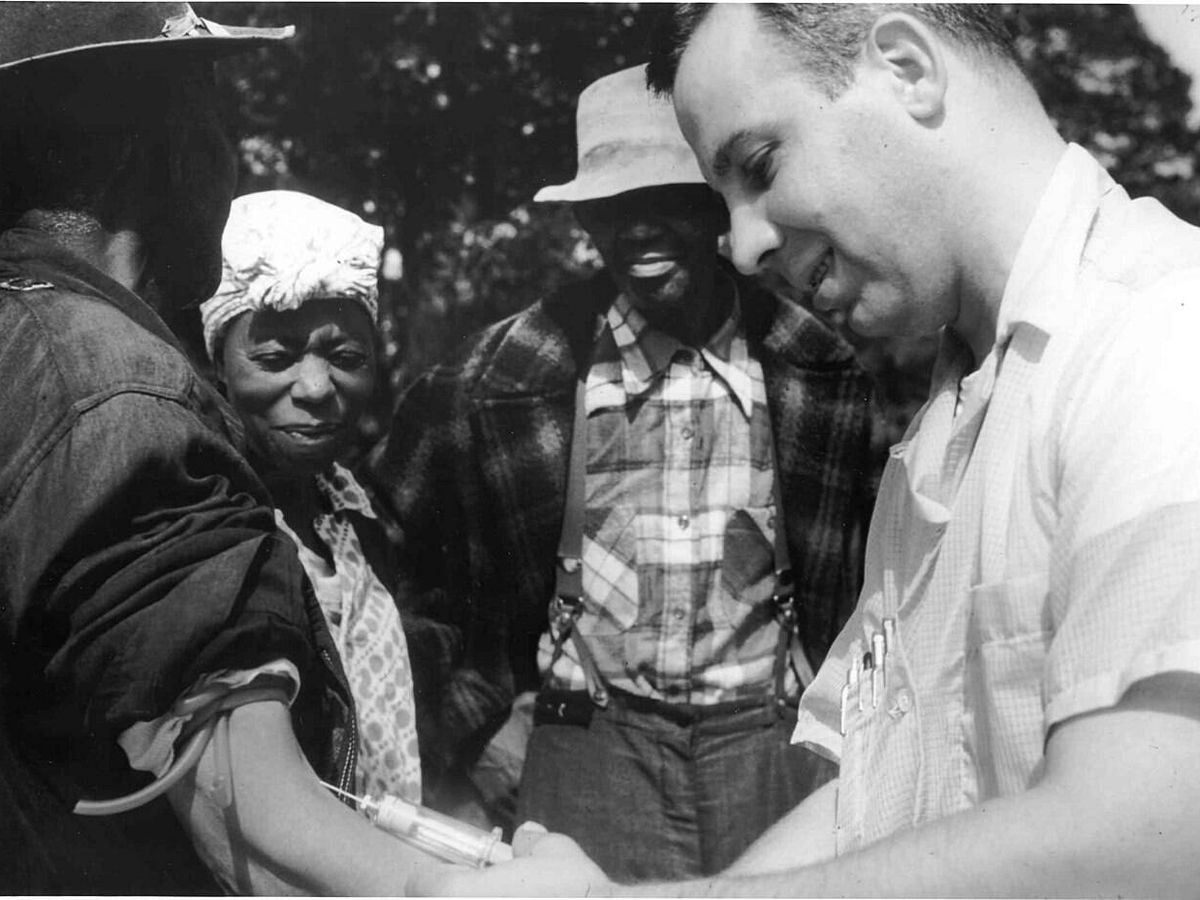 Foto: 1932, Imagen del cruel experimento Tuskegee. (Archivos Nacionales de Estados Unidos, en Atlanta)