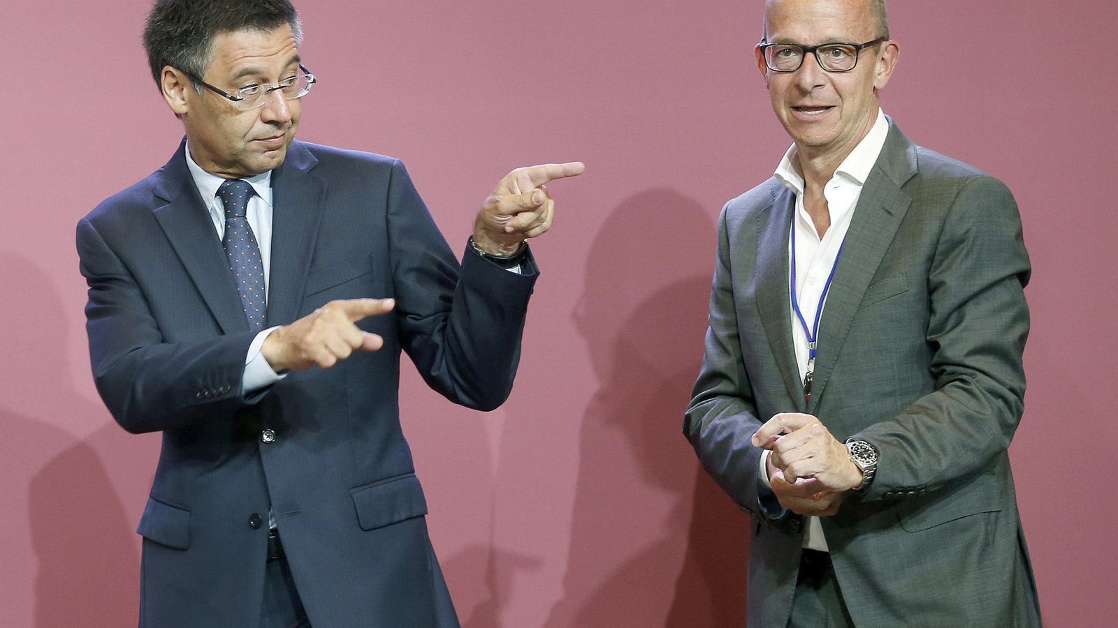 Foto: Josep Maria Bartomeu, junto a Jordi Cardoner, tras ganar las elecciones a la presidencia del FC Barcelona. (Efe)
