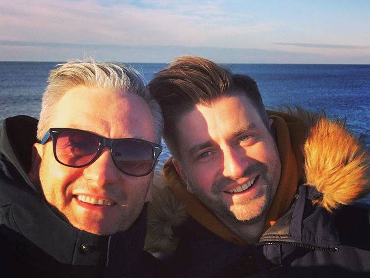 Biedron y su compañero sentimental en una foto compartida por el alcalde en su Instagram 