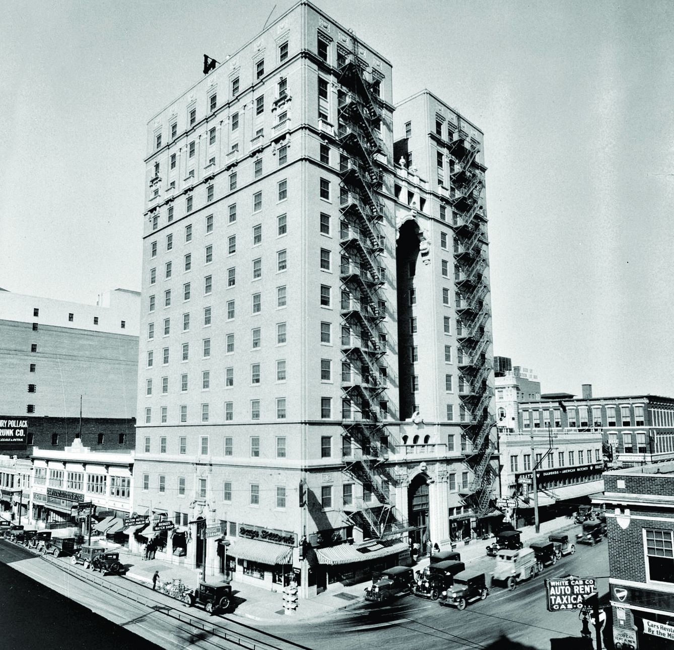 El Hilton Dallas, construido en 1925, símbolo de la entonces incipiente expansión del grupo.