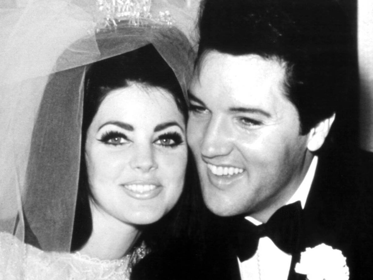 Foto: Priscilla y Elvis Presley, el día de su boda. (Cordon Press)
