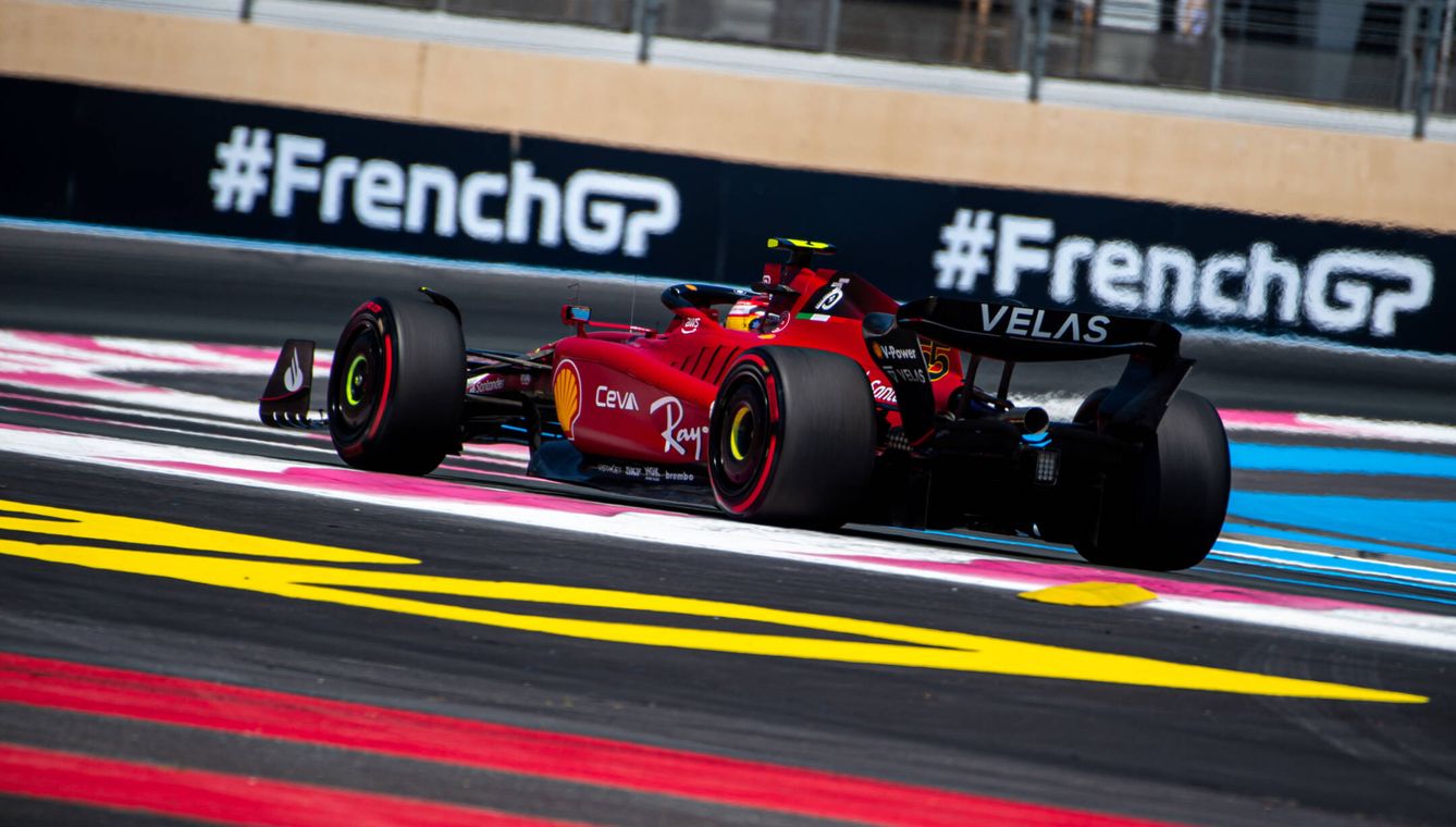 Sainz se mostró cómodo desde el principio en el Paul Ricard. (Scuderia Ferrari)