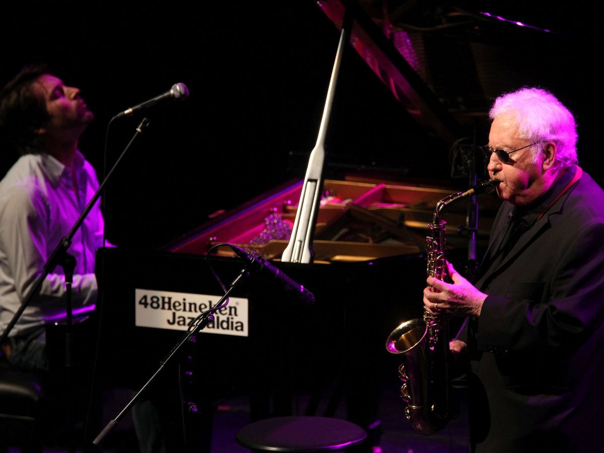 Foto: Lee Konitz en el festival de Jazz de San Sebastián (EFE)