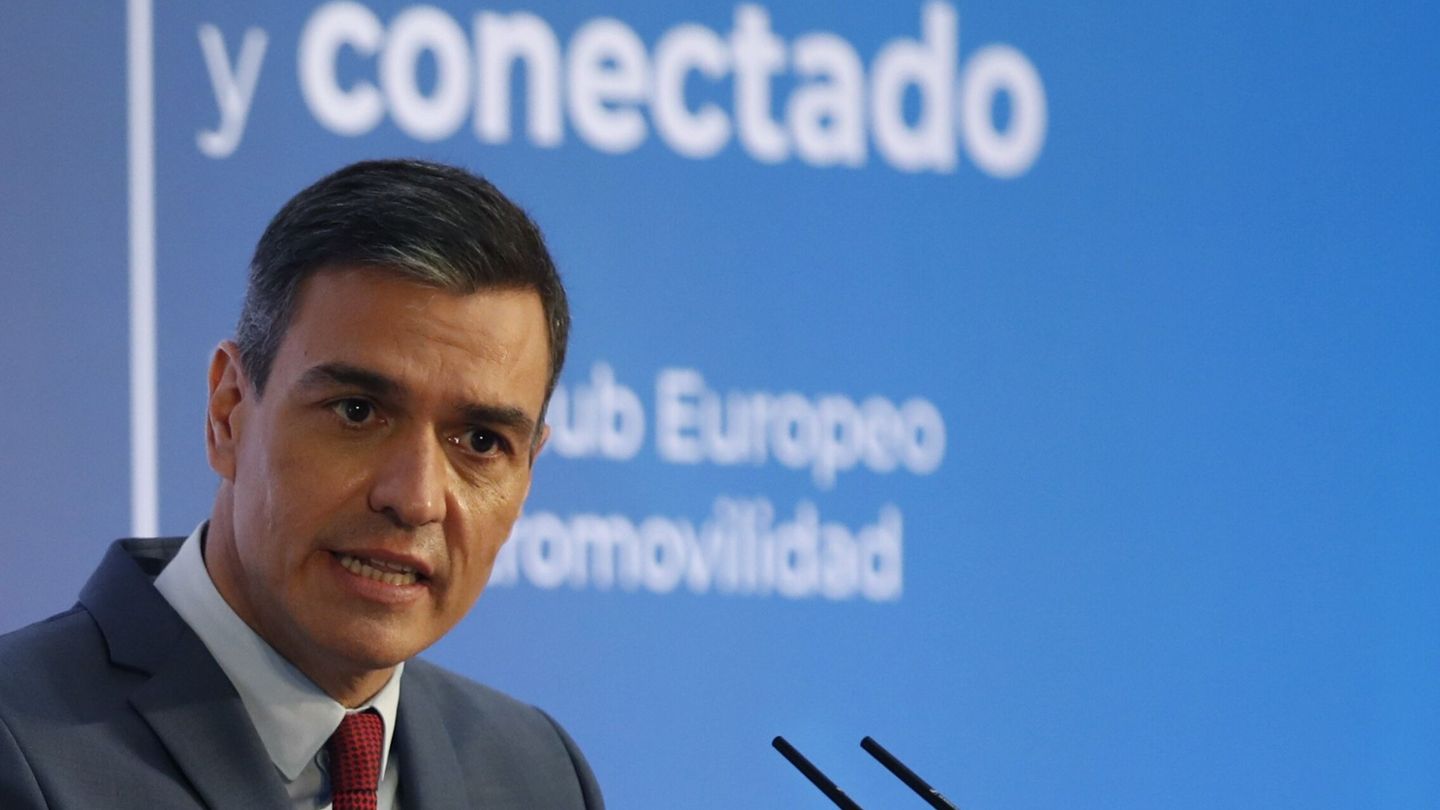Pedro Sánchez, durante su intervención en la presentación del Perte. (EFE/Javier Lizón)