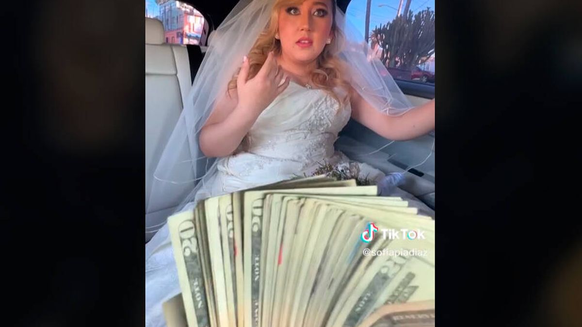 Una 'tiktoker' paga a una novia que iba camino de su boda para que se quite el maquillaje