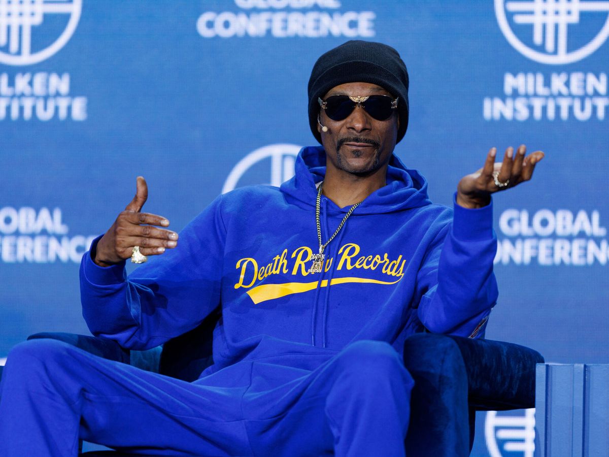 Foto: Snoop Dogg, en la conferencia del Milken Institute en la que habló sobre el 'streaming'. (Reuters/Mike Blake)